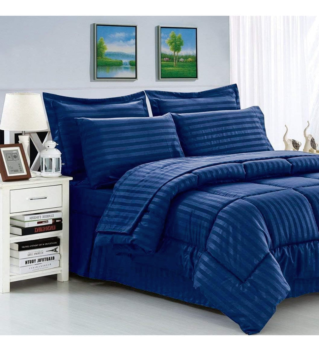 Edredon Cubrelecho Premium Cama Doble Con Fundas Para Almohada img #1