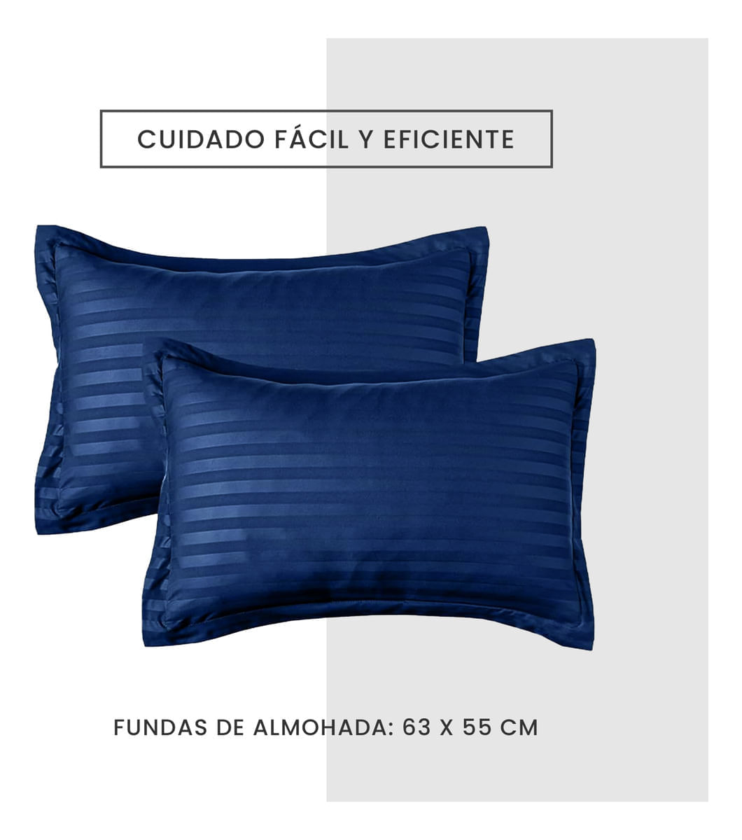 Edredon Cubrelecho Premium Cama Doble Con Fundas Para Almohada img #4