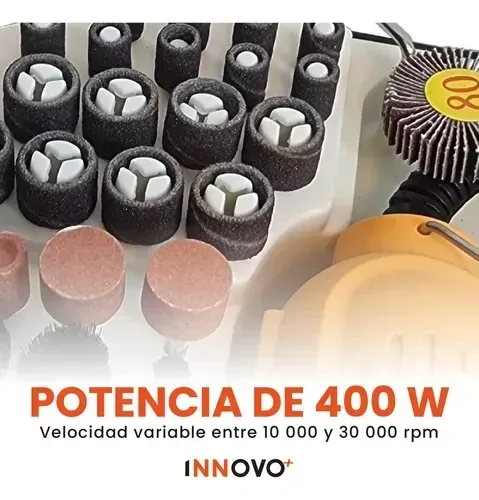 Motor Tool Con Estuche 210 Piezas 400w img #5