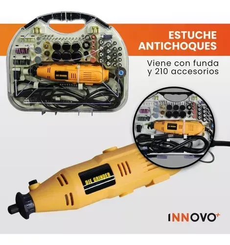 Motor Tool Con Estuche 210 Piezas 400w img #3