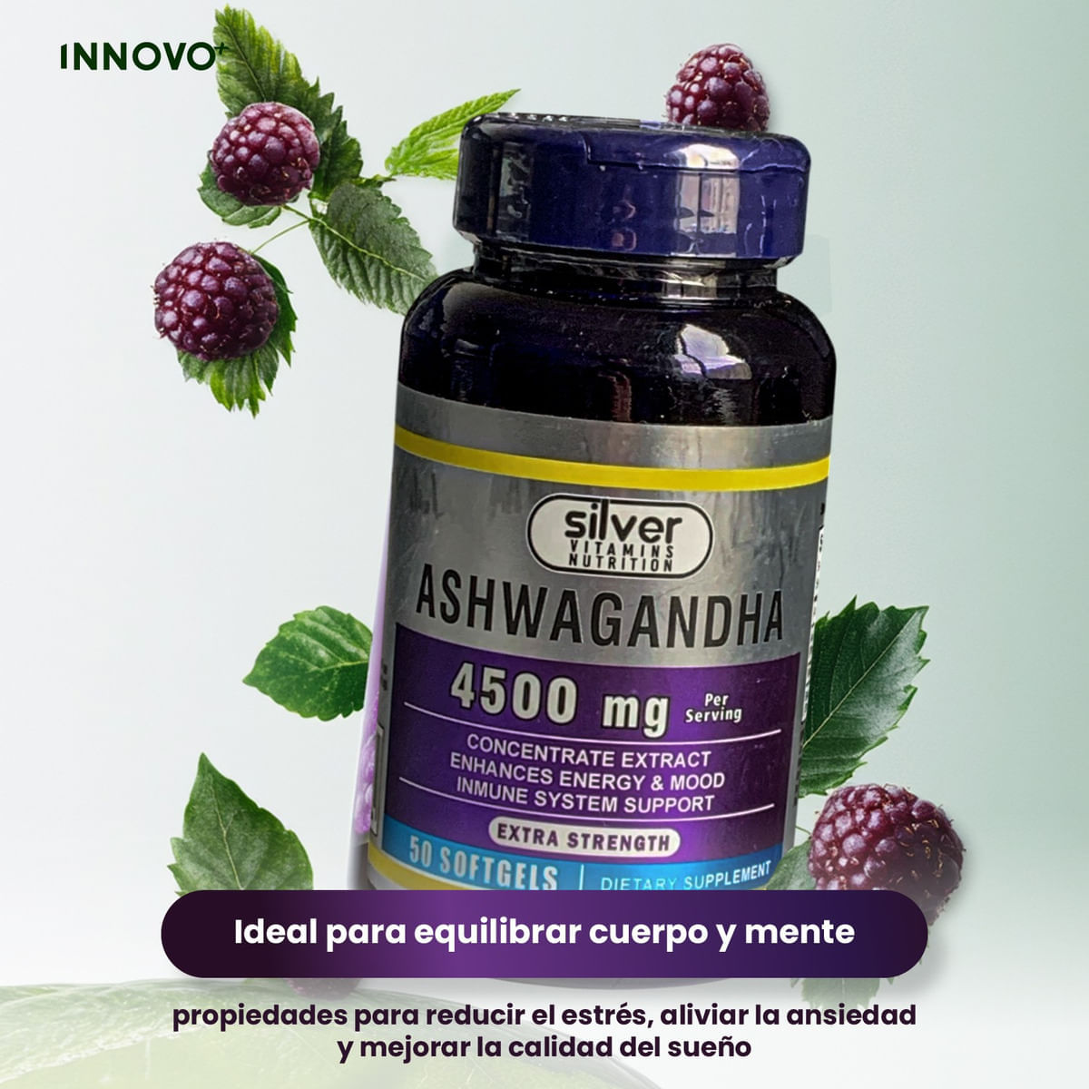 Ashwagandha Sin Estrés 4500 Mg img #5