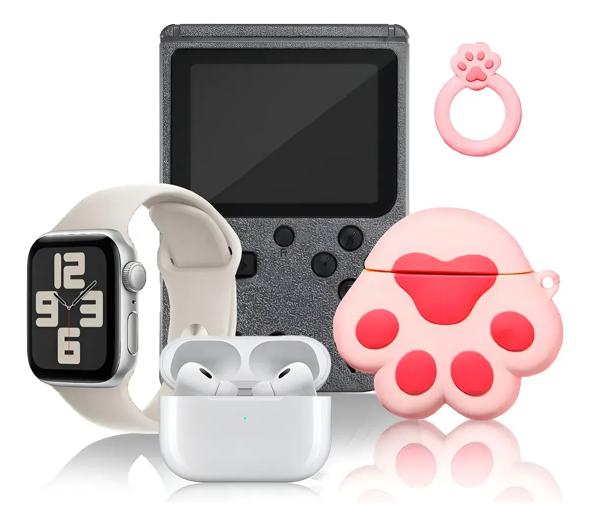 Smart Watch Deportivo Serie 8 Plus Con Audifonos Case Y Videojuegos Gris Edition img #1