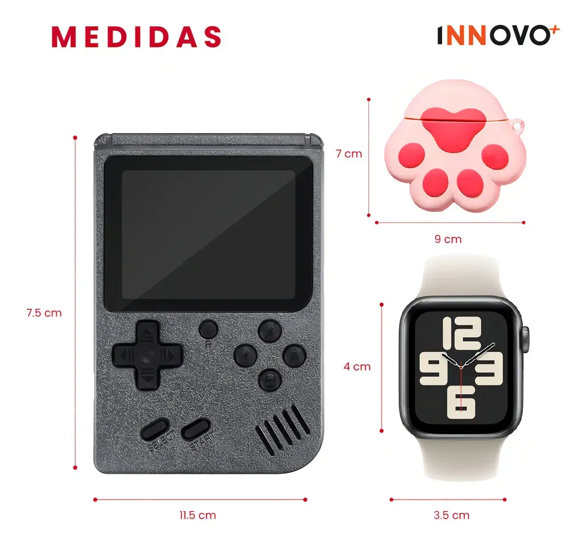 Smart Watch Deportivo Serie 8 Plus Con Audifonos Case Y Videojuegos Gris Edition img #7
