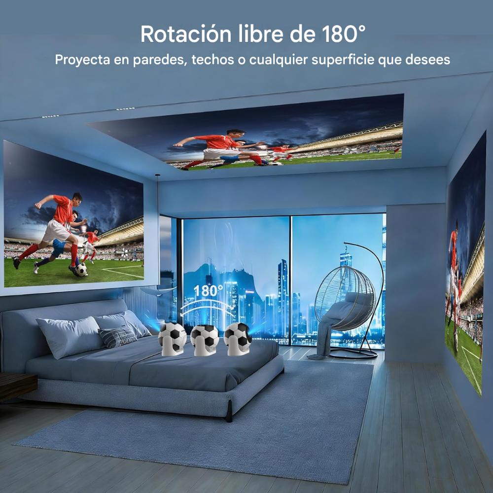 Mini Proyector Android 4K Enfoque Automatico 200 Ansi Jy360 img #4