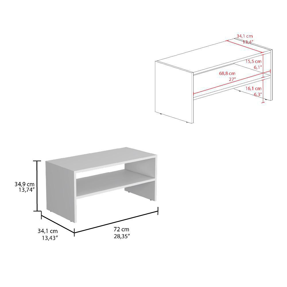 Zapatero Apilable Basico Silpa 35X72X34  Blanco RTA ZLB 10486 img #6
