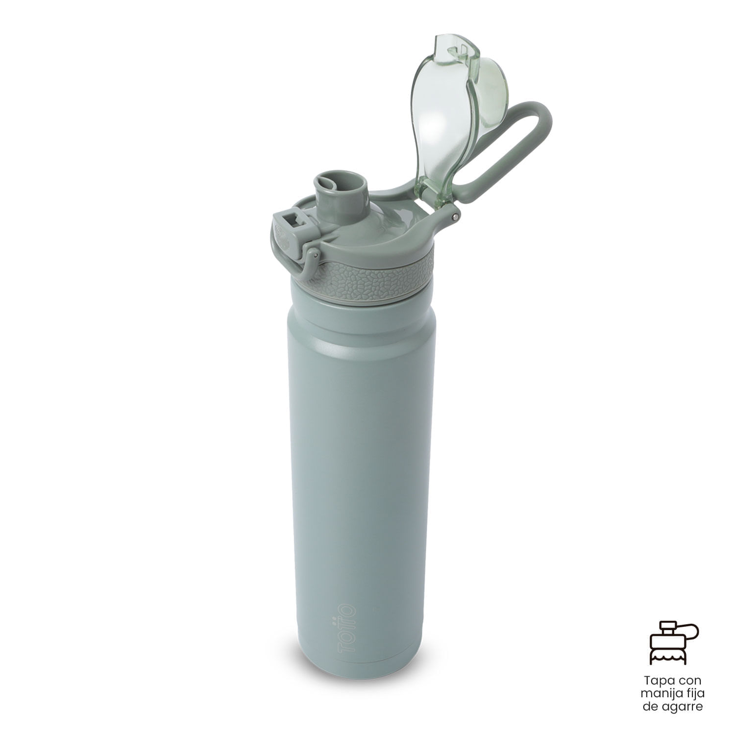 Termo para agua con Tapa Intercambiable Flux 750 ml Verde img #4