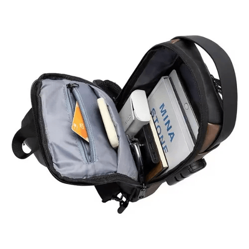 Bolso Manos Libres Mini Morral Hombre Tipo Pechera Antirrobo img #3