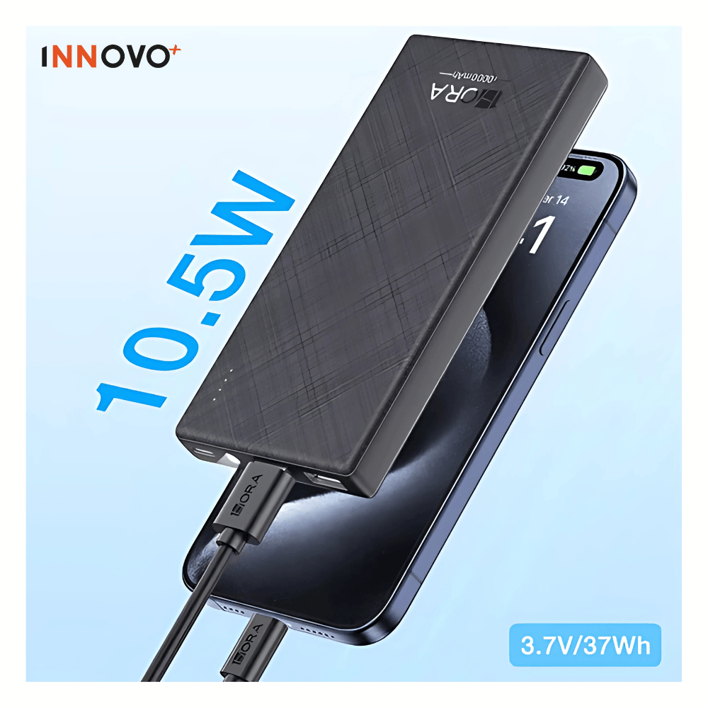 Power Bank Batería Portátil 10000mah + Soporte De Celular Tablet Giratoria img #3