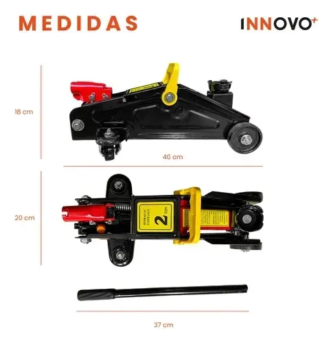Gato Hidraulico Para Vehiculos Desvare Capacidad 2 Toneladas Esencial Car img #2