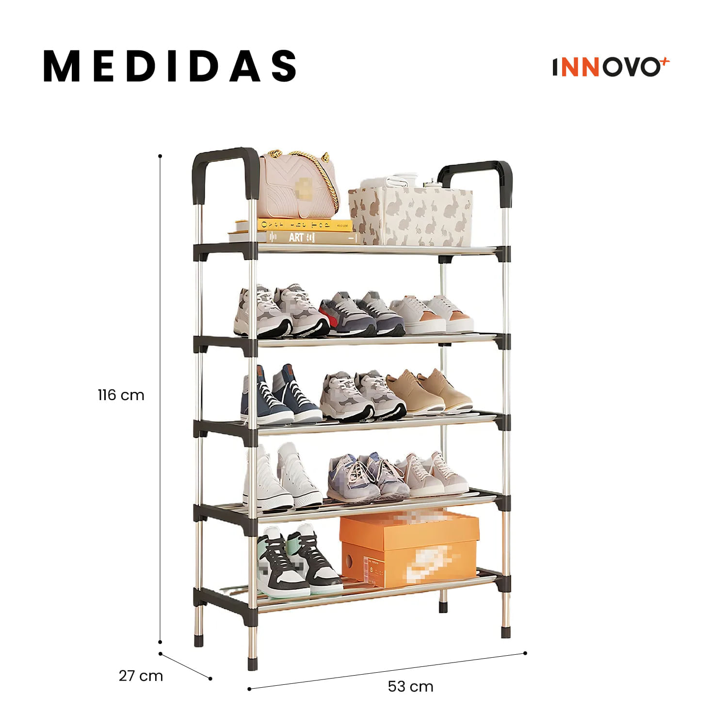 Clóset Armable 3 Cuerpos con Zapatero Slim Organizador Hogar img #5
