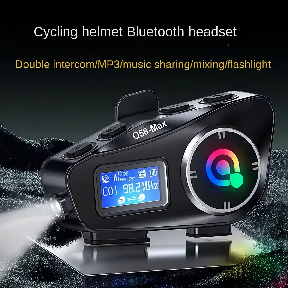 Intercomunicador Para Casco Motociclista Q58 Max Digital Inn Bike Ip65 img #6