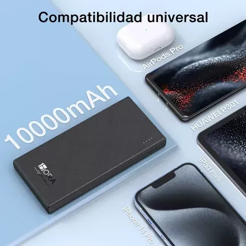 Power Bank Portátil Gar 263 1 Hora Original Con Indicador Luz img #3