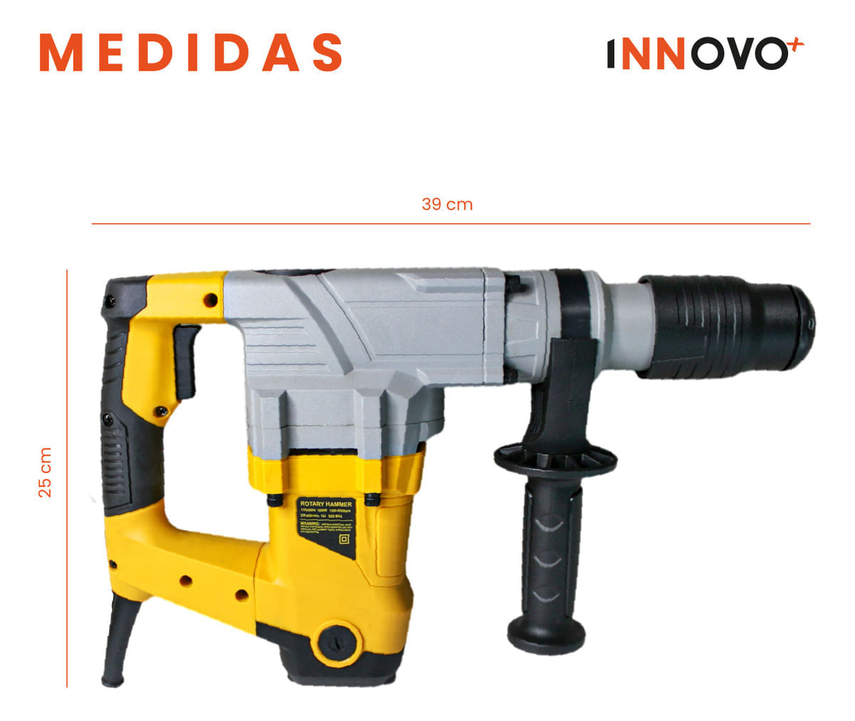 Rotomartillo Profesional Trabajo Pesado Estuche 1050w Accesorios img #3