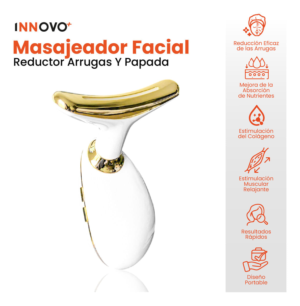 Masajeador De Yoga Fácil Reductor Papada Perfila Rostro Reduce Flacidez Recargable img #2