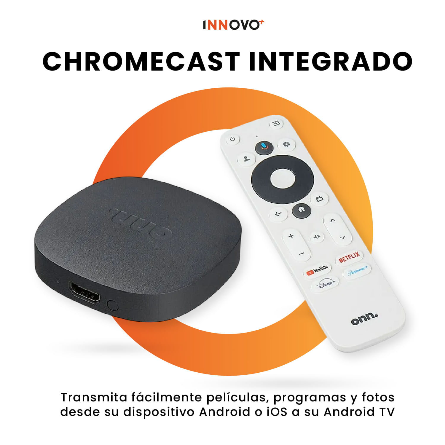 Watch Onn 4K Android TV con Magic TV Instalado Streaming Ultra HD + Canales Premium Control por Voz y Chromecast img #2