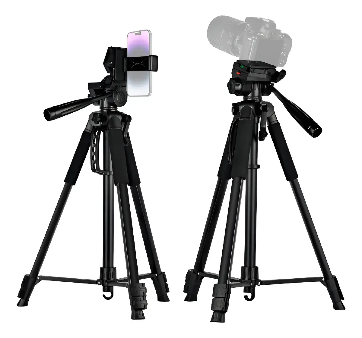 Trípode Profesional F580 170cm Doble Nivel Para Cámara Y Celular Con Giro 360° img #1