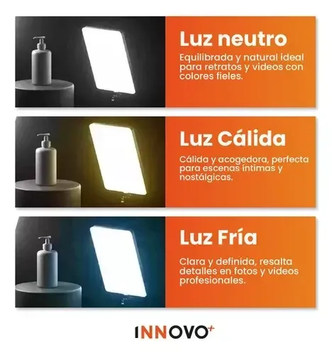 Panel De Luz Profesional 3000w Trípode Control Remoto 3 Tonos Ajustable Rl Led img #2