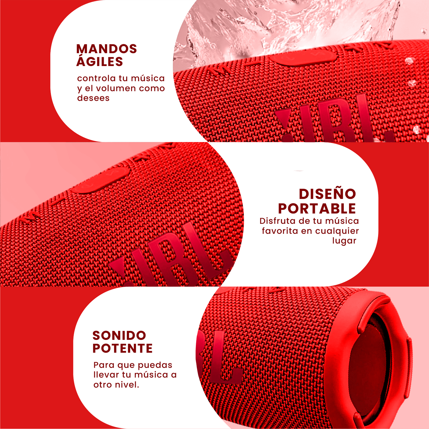 Parlante Recargable Charge 5 Sonido Potente Bluetooth Portátil img #6