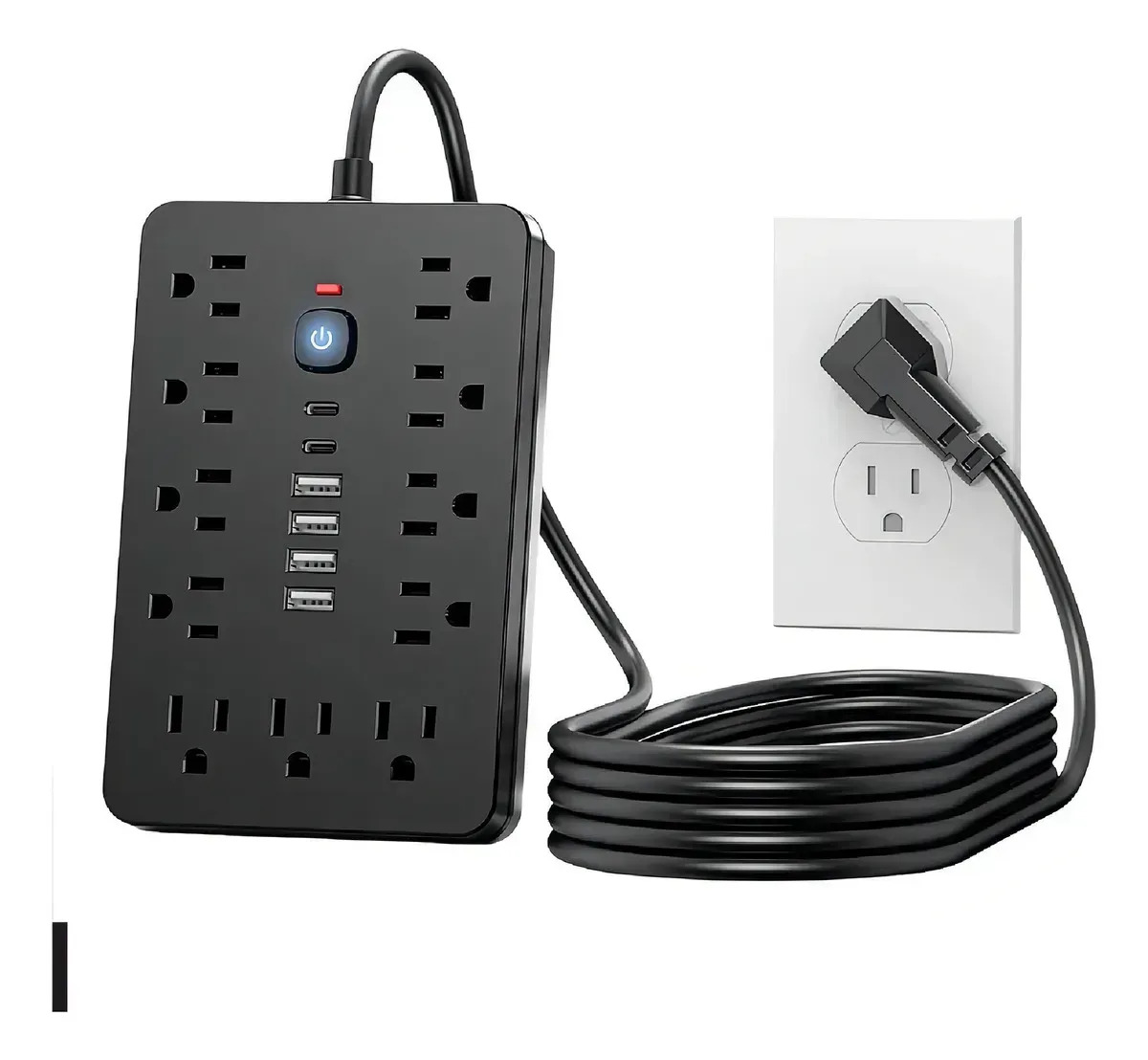 Multitoma 17 En 1 Regleta Eléctrica 11 Tomas 6 Usb Carga Rápida Usb-c img #3