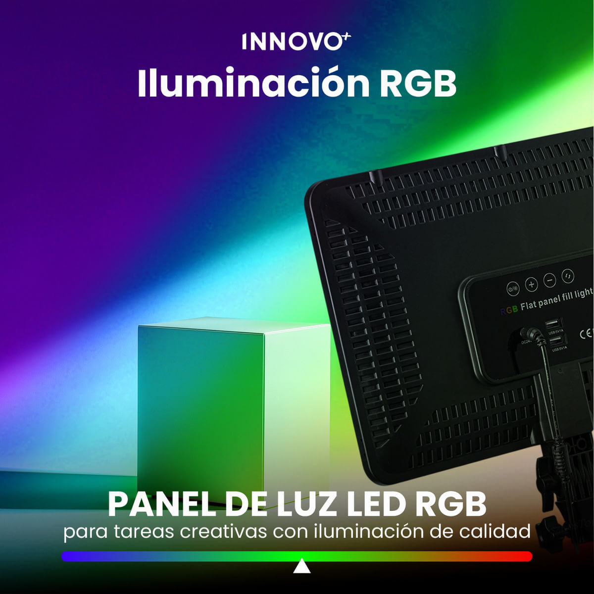 Panel De Luz Profesional Fotografía Con Trípode Ajustable Control Remoto 36 X 25 Cm img #5