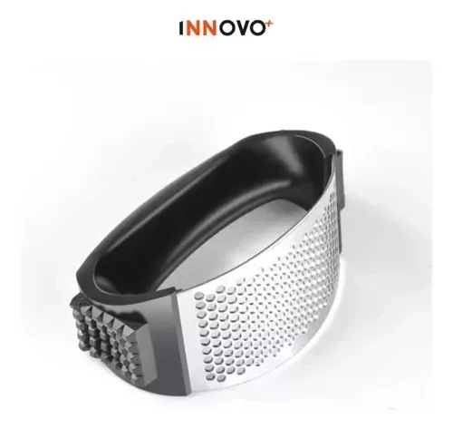 Triturador Machacador Pica Ajo 2 En 1 Garlic Press Innovo Acero Inoxidable img #6