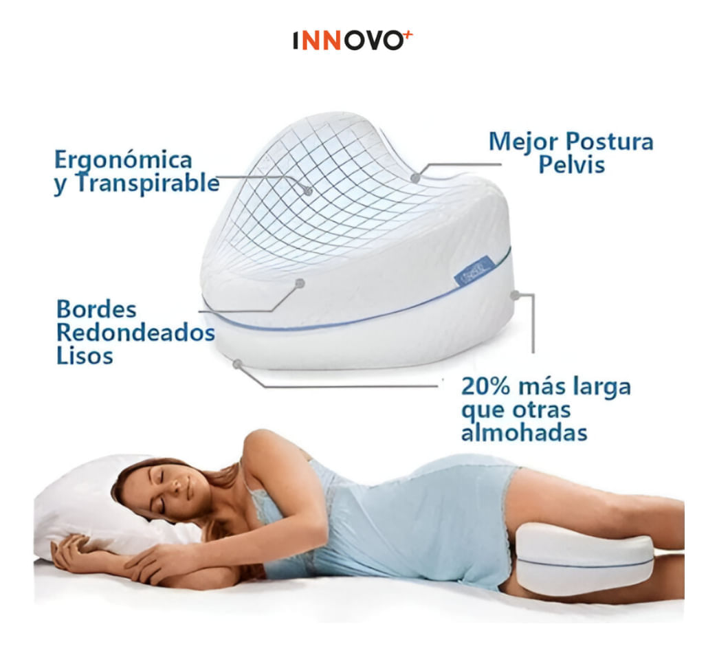 Almohada Ortopédica Cojín Entre Piernas Memory Foam Viscoelástica Innovo Health img #5