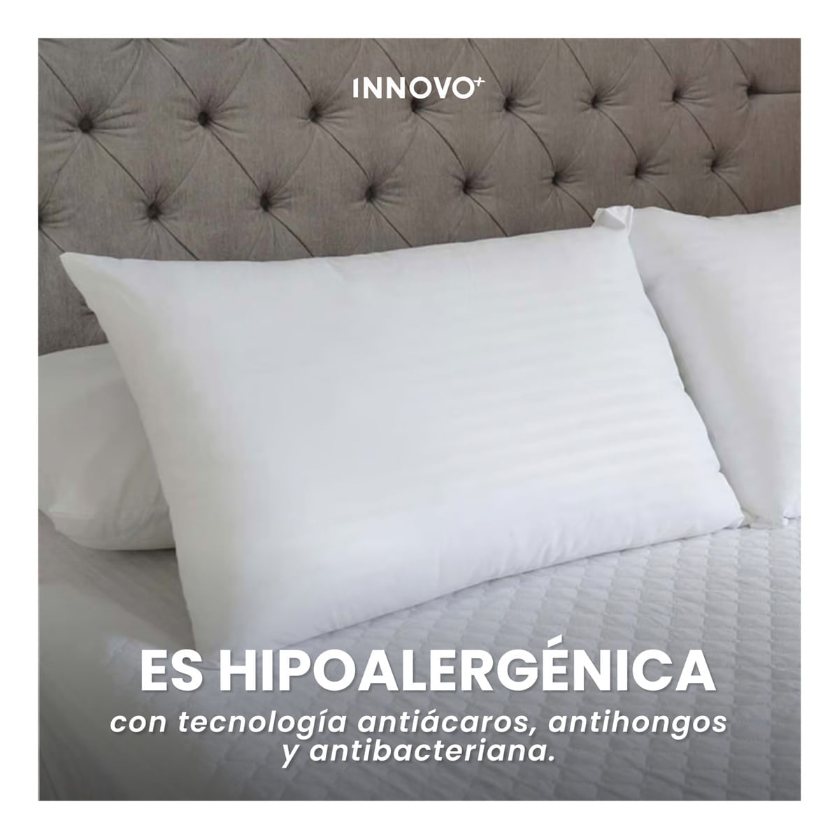 2 Almohadas Confort Pareja Siliconado Acolchada Innovo img #4