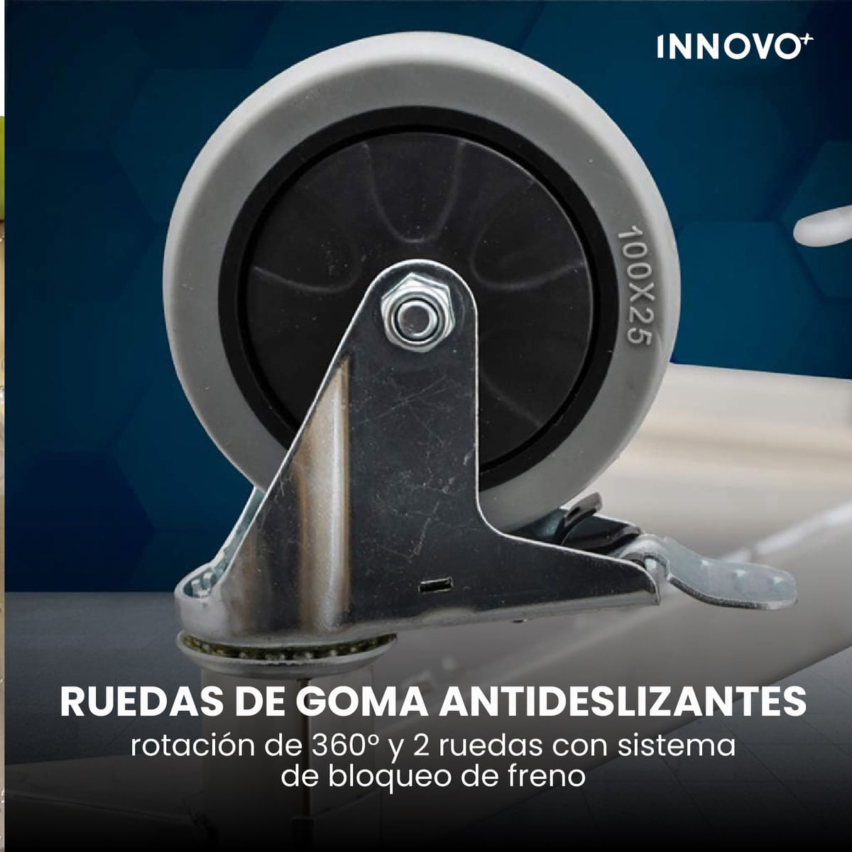 Carro Estante Organizador De Servicio 2 Niveles Acero Inoxidable Con Rodachines img #3