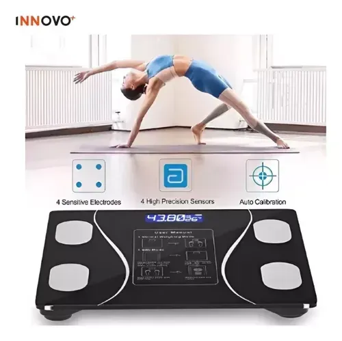 Báscula Pesa Bluetooth Recargable Digital Inteligente Smart Innovo Health img #2