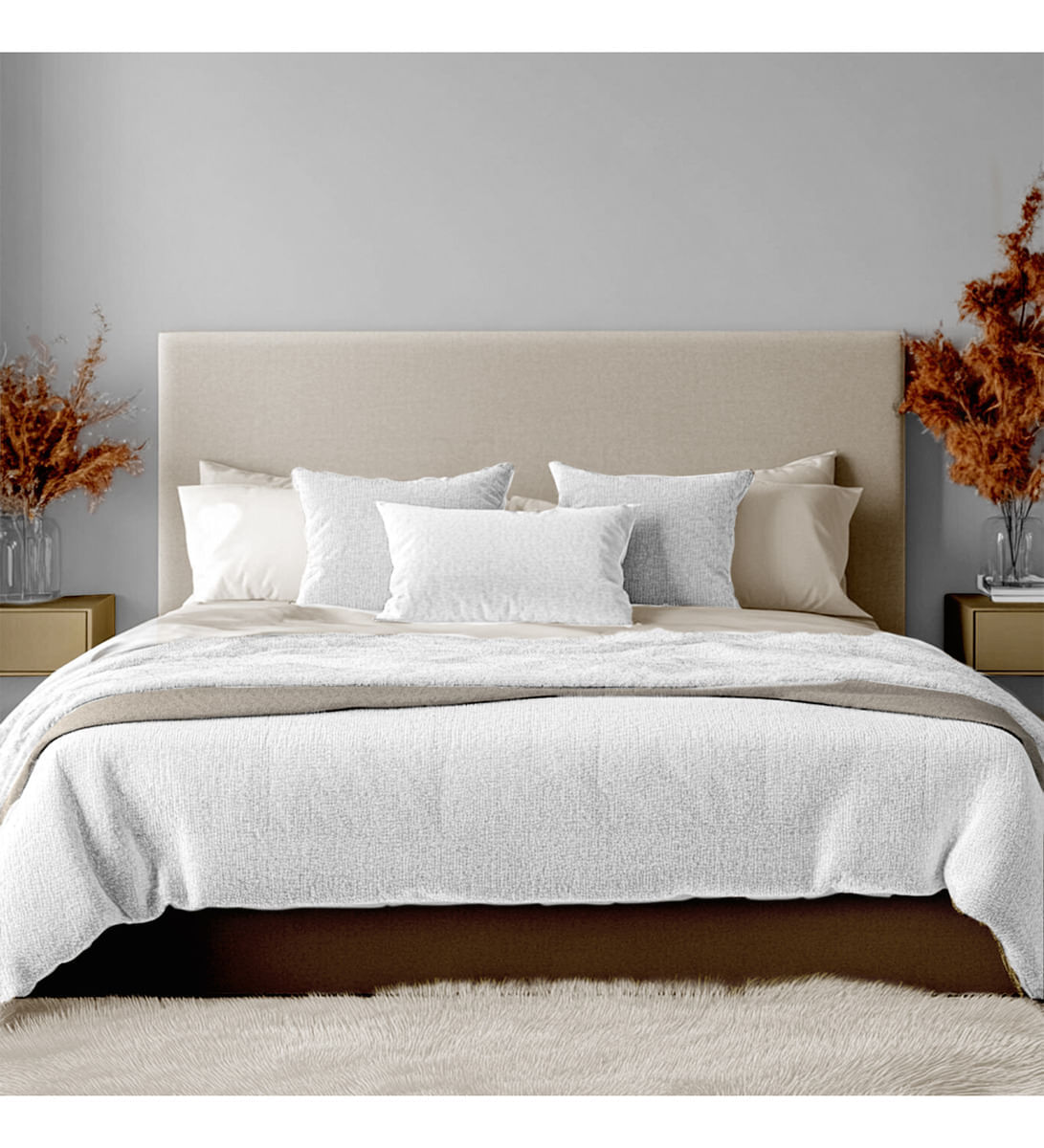 Cubrelecho Plumón Térmico Doble Cara Con Funda De Almohadas Para Cama Doble Inn Home img #2
