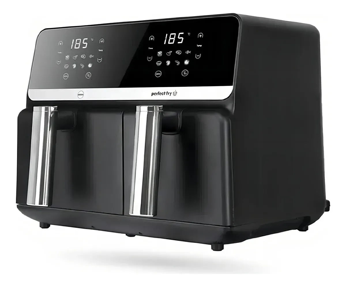 Freidora De Aire Nobelsound Air Fryer Doble Bandeja Con Accesorios Y Moldes 9 Litros img #7