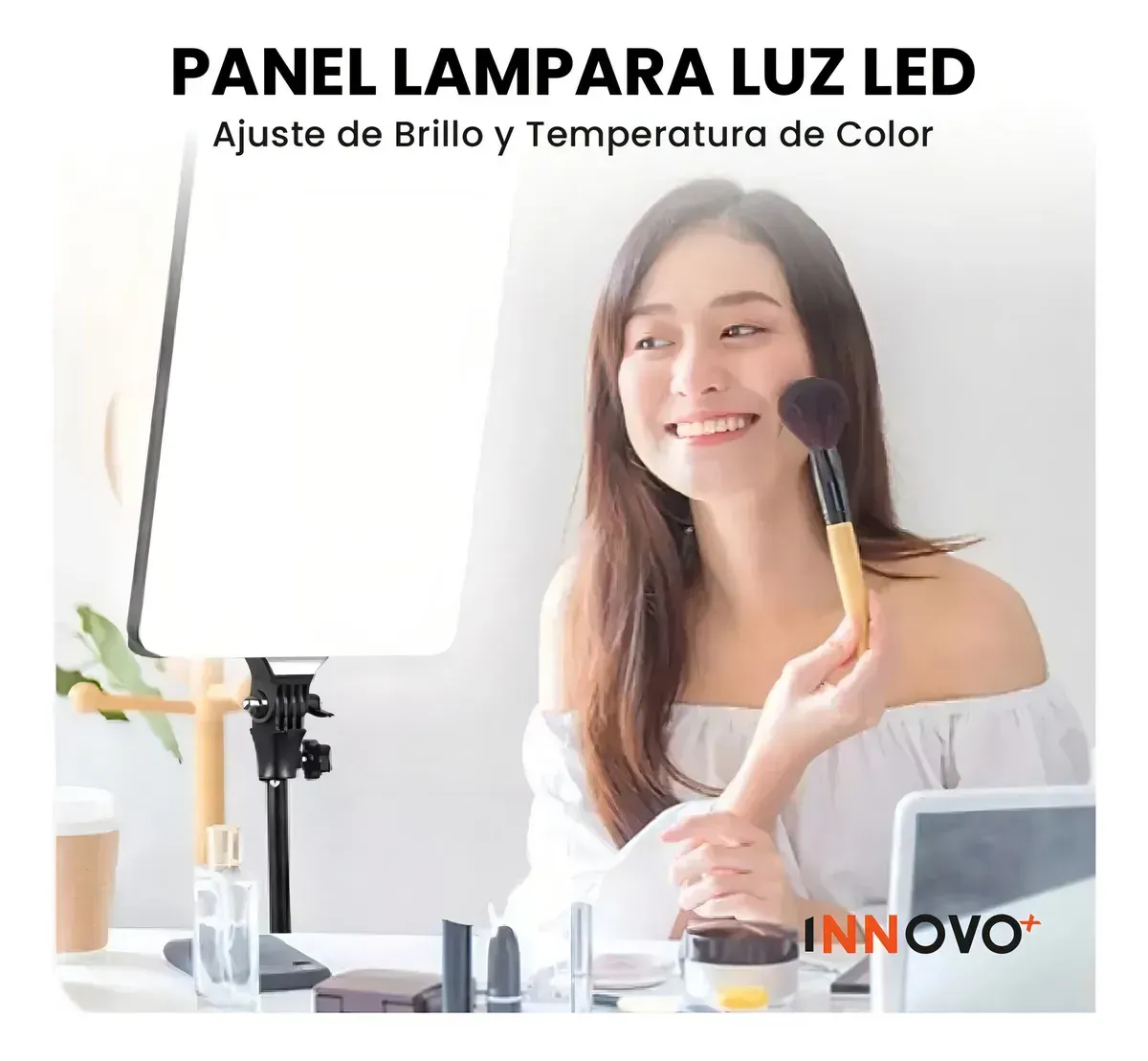 Panel De Luz Profesional 4000w Trípode Control Remoto Luz Blanco Luz Amarillo img #6