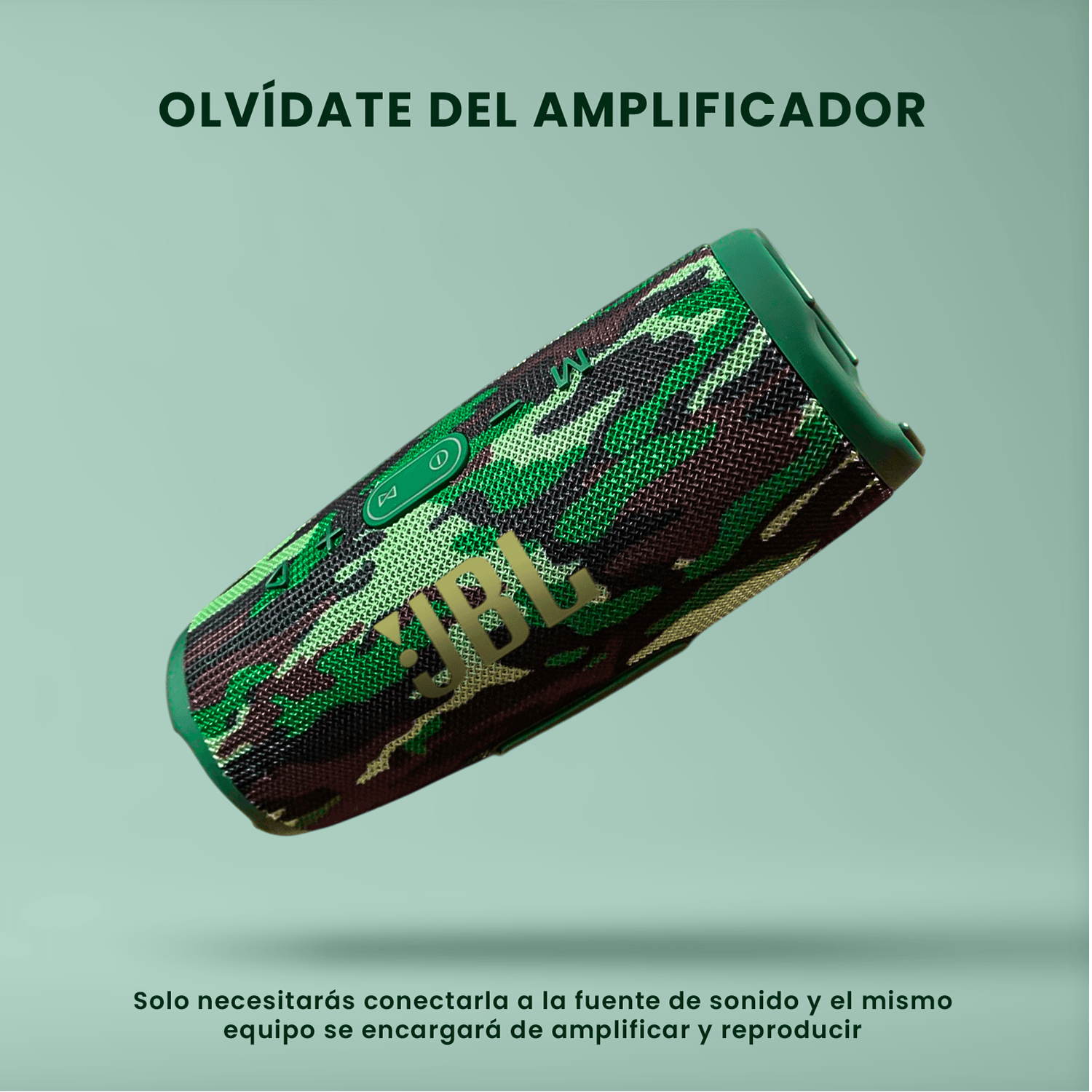 Parlante Charge 5 Sonido Potente Bluetooth Portátil Verde img #4