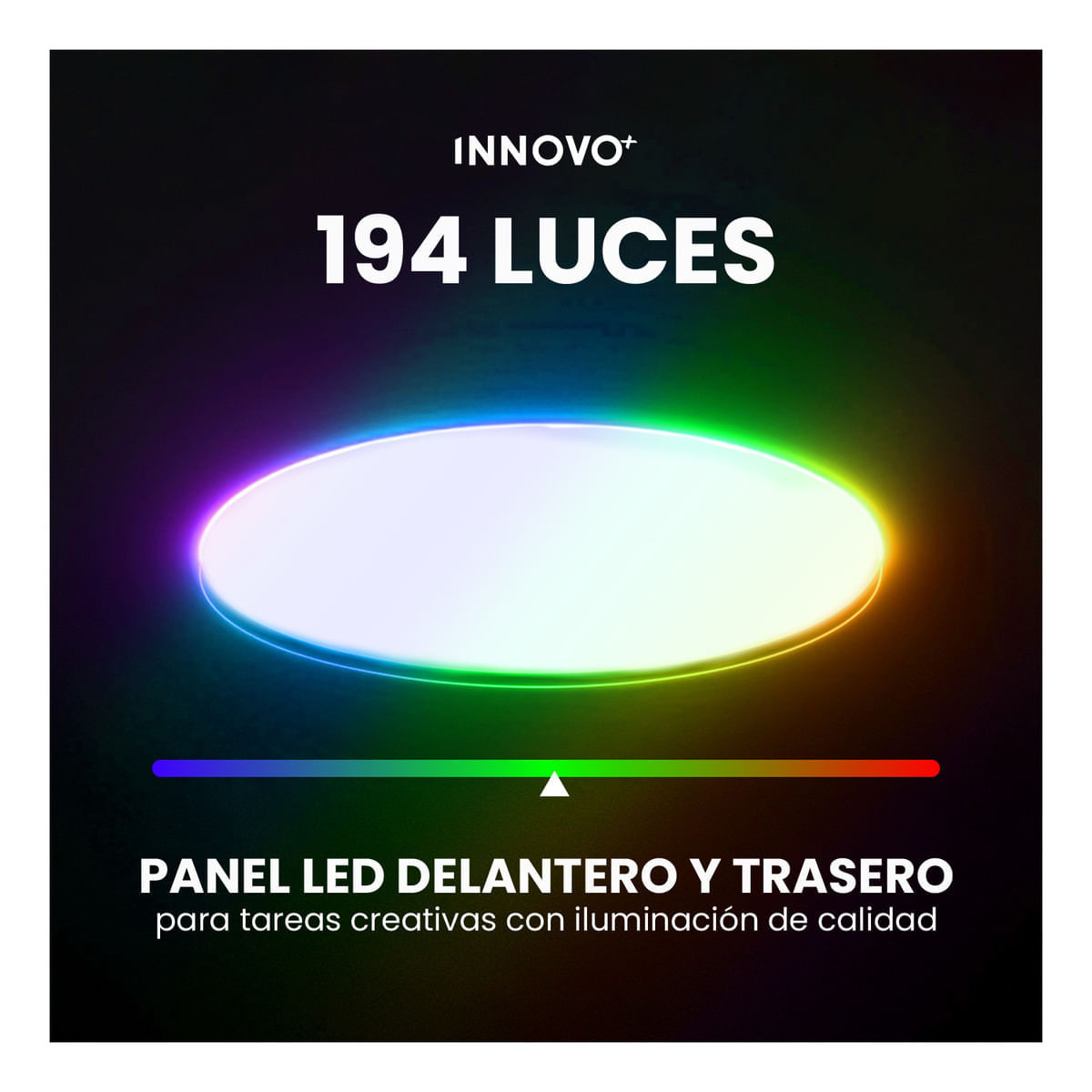 Panel Iluminación Pro Creación De Contenido Rgb Ajustable Trípode 2 Metros img #5