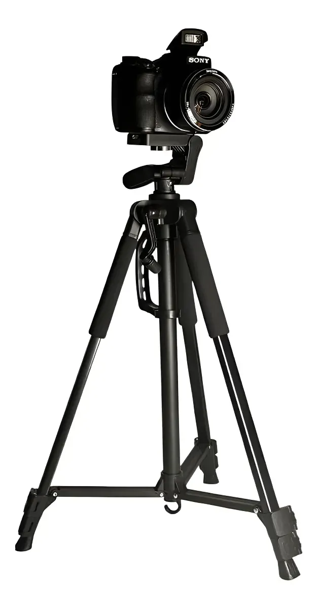 Trípode Profesional Aluminio 150 Cm Celular Cámara Control Bluetooth Estuche Panorámico img #1