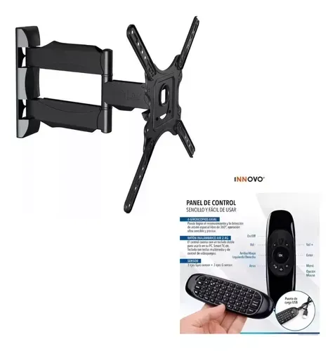 Soporte Para Televisor De Pared Hasta 55 Pulgadas Resiste Hasta 50 Kilos Con Air Mouse Control img #2