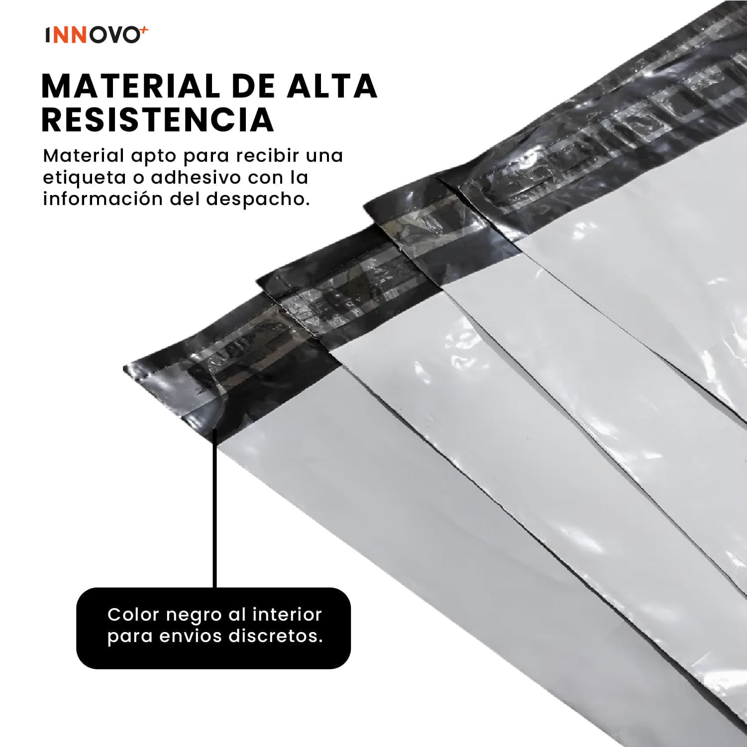Bolsas De Seguridad Porta Guía Para Mensajería 19 X 25 Ecommerce Biodegradable img #6