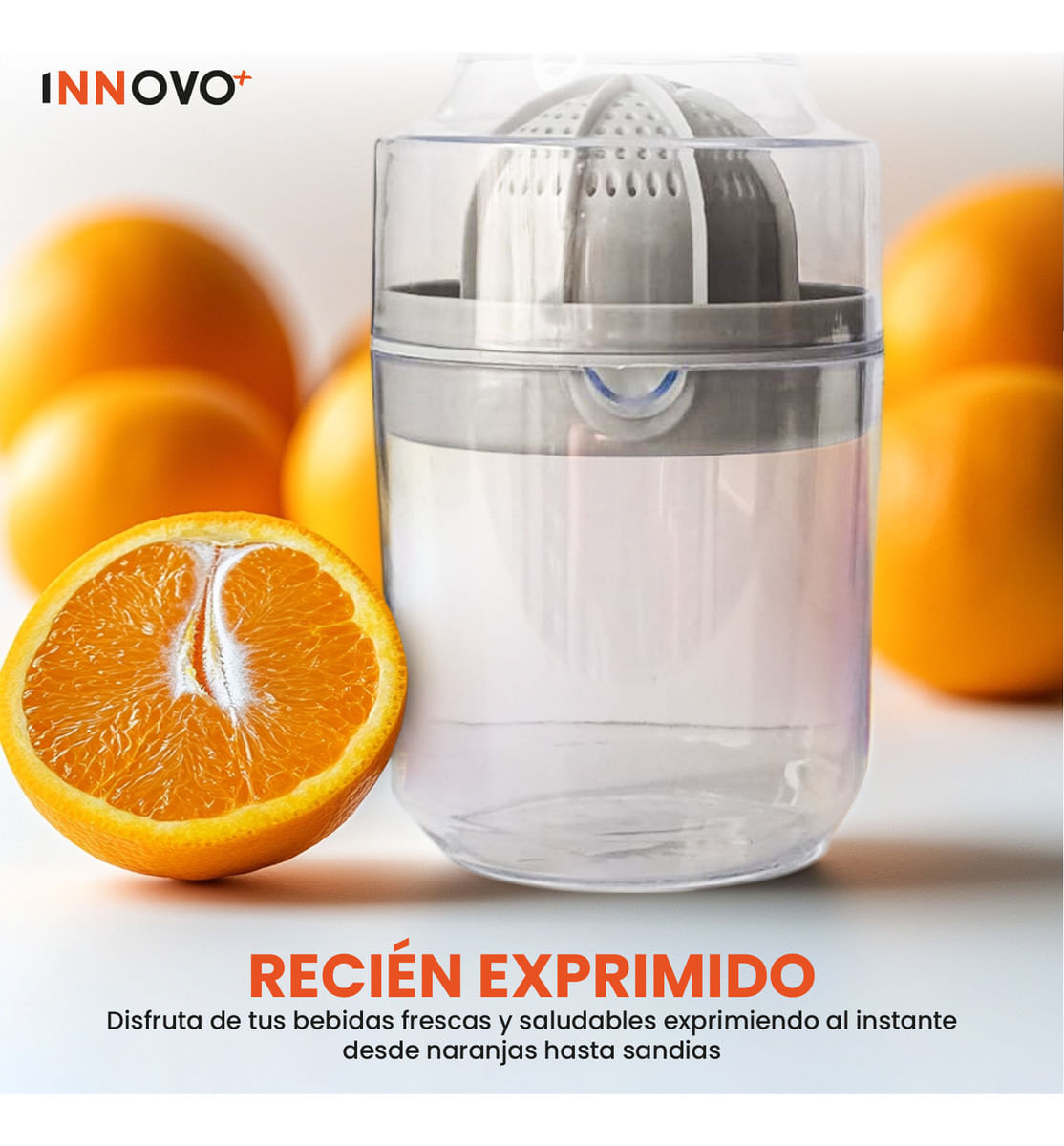Exprimidor De Naranjas Manual Para Jugos Cítricos Innovo Home img #1