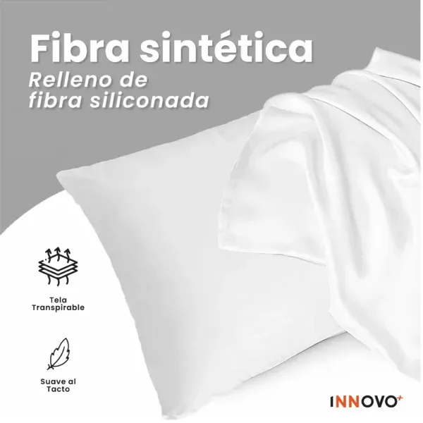 Combo Cubrelecho Térmico Ovejero Doble Funda Azul Oscuro + 2 Almohadas Confort Siliconada img #6