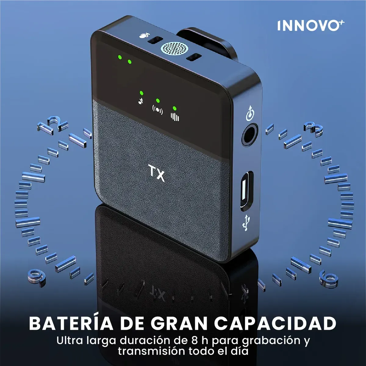 Micrófono De Solapa Profesional Inalámbrico Audio Claro Reducción De Ruido Compatible Android Y Ios img #5