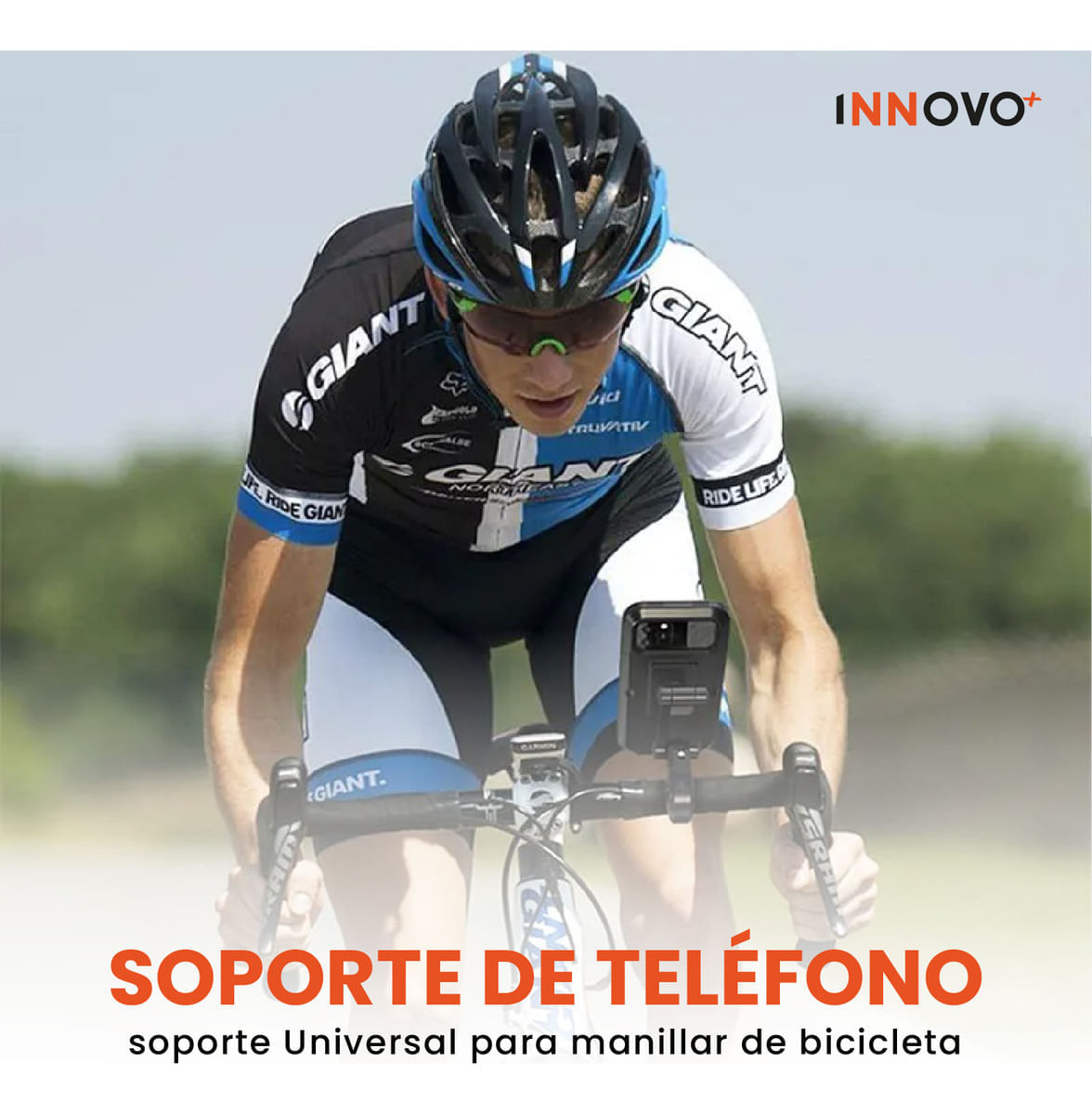 Soporte Para Celular De Moto Bicicleta Ajustable Universal Con Táctil Innovo img #5