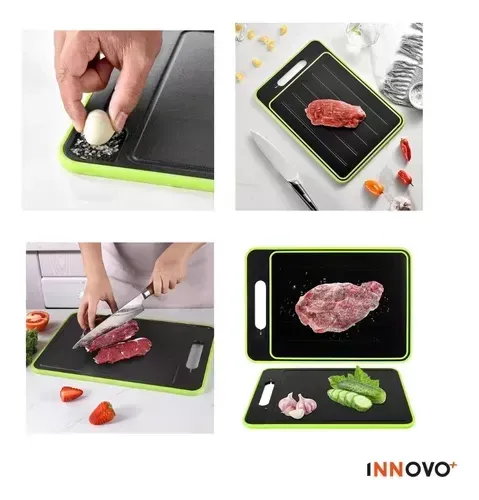 Tabla De Picar Descongela Alimentos Carnes 4 En 1 Multifuncional Innovo Home img #3