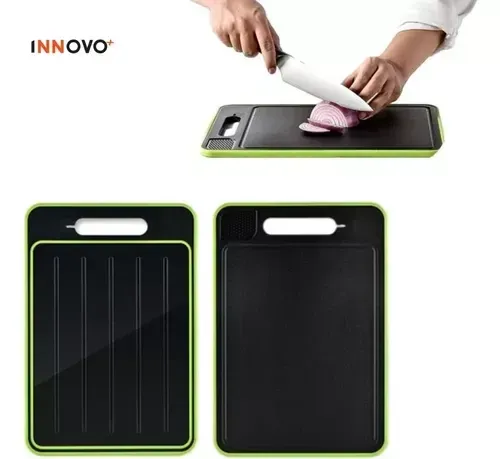 Tabla De Picar Descongela Alimentos Carnes 4 En 1 Multifuncional Innovo Home img #5