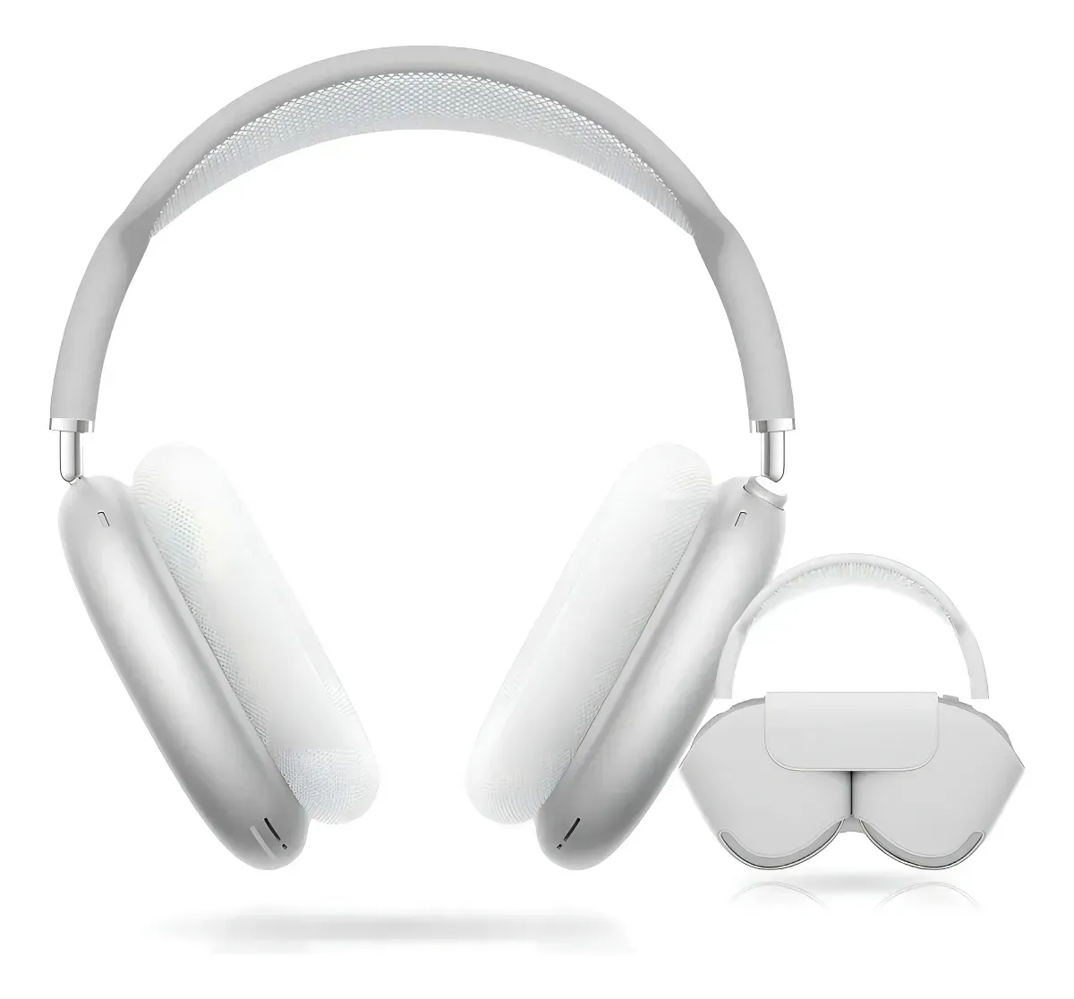 Diadema Audifonos Deportivos Cómodos Max Sound Gama Media Bluetooth Blanco Con Estuche img #1