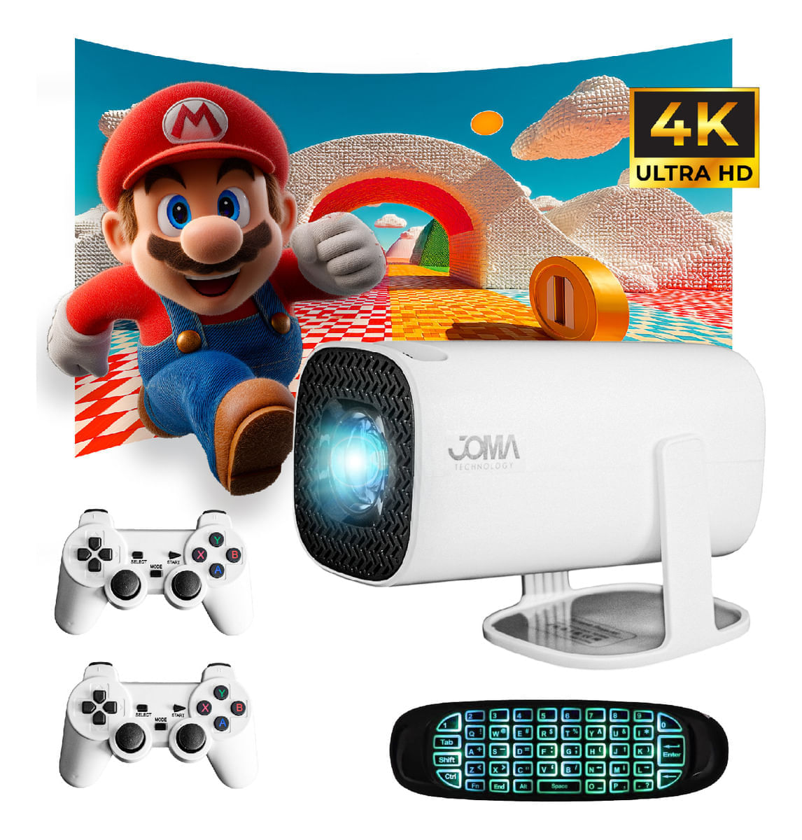 Proyector Android Plataformas Streaming 4k Juegos Hasta 200 Pulgadas Control Air Mouse img #1