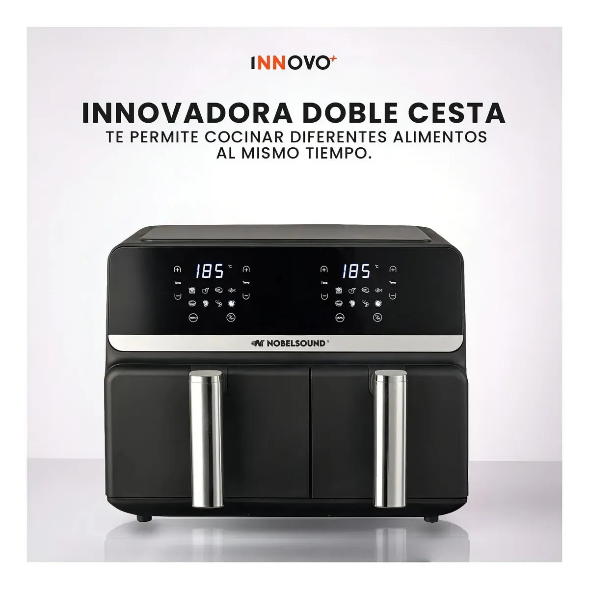 Air Fryer Freidora De Aire 9 Litros Doble Bandeja Digital Premium Nobelsound Inn Nb-2100 img #5