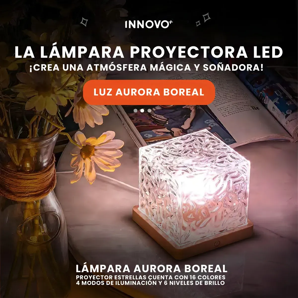 Lampara Proyectora De Luz Aurora Boreal Decoración Ambienta Espacios Rgb img #7