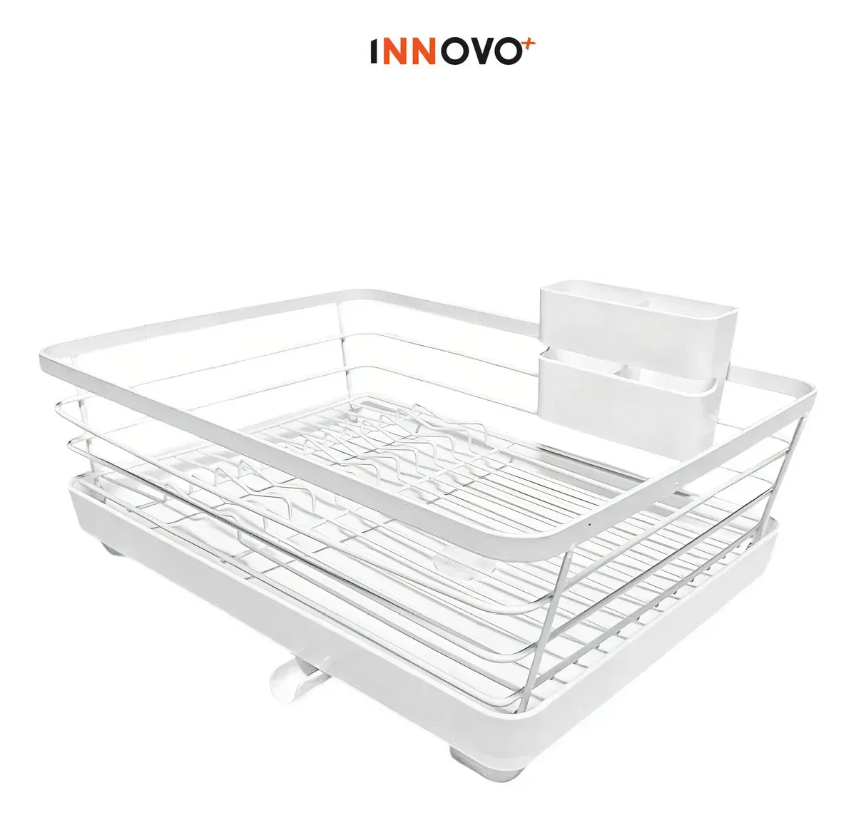 Platero Escurridor Organizador De Loza Con Desagüe Innovo Home img #4