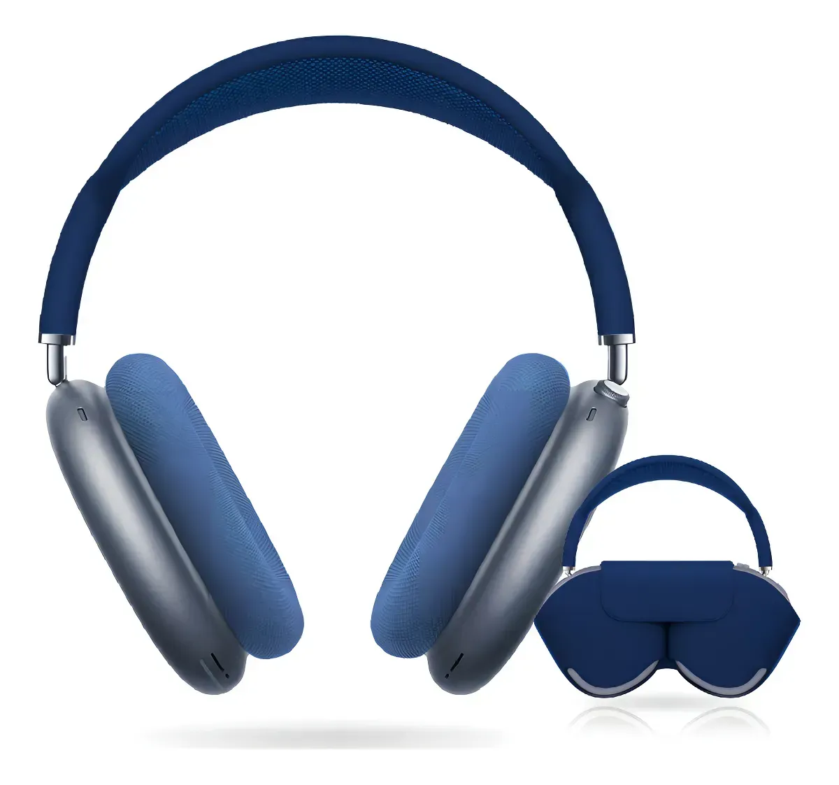 Diadema Audifonos Deportivos Cómodos Max Sound Gama Media Bluetooth Azul Con Estuche img #1