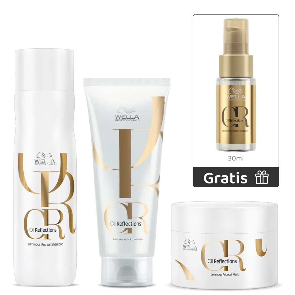 Kit Shampoo Hidratación Oil + Acondicionador Hidratación Oil+Mascarilla Hidratación Oil + Gratis Mini Serum Hidratación Oil 30ml - Wella Professionals img #1